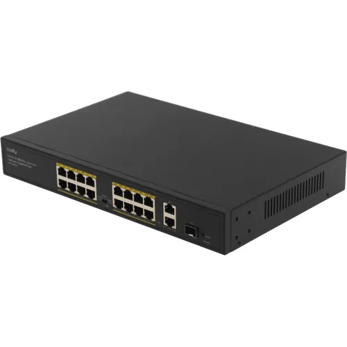 Коммутатор Cudy FS1018PS1 (L2) 16x100Мбит/с 2x1Гбит/с 1SFP 16PoE+ 200W неуправляемый