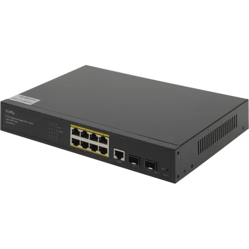 Коммутатор Cudy GS2008PS2 (L2) 8x1Гбит/с 2SFP 8PoE+ 120W управляемый