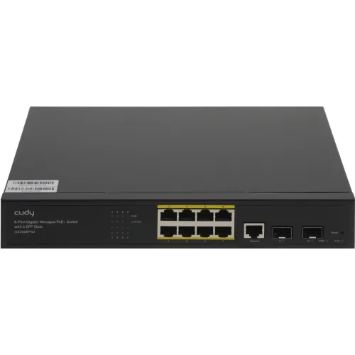 Коммутатор Cudy GS2008PS2 (L2) 8x1Гбит/с 2SFP 8PoE+ 120W управляемый
