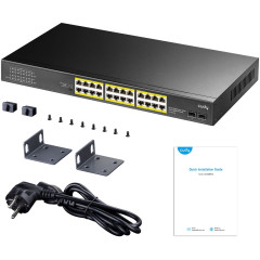 Коммутатор Cudy GS1028PS2 (L2) 24x1Гбит/с 2SFP 24PoE+ 300W неуправляемый