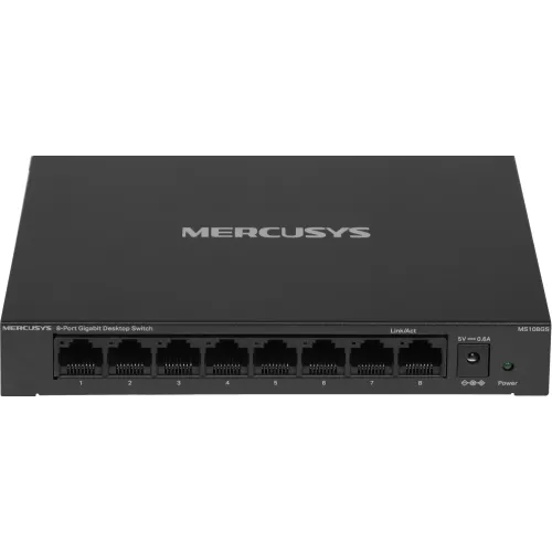 Коммутатор Mercusys MS108GS (L2) 8x1Гбит/с неуправляемый
