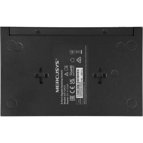 Коммутатор Mercusys MS108GS (L2) 8x1Гбит/с неуправляемый