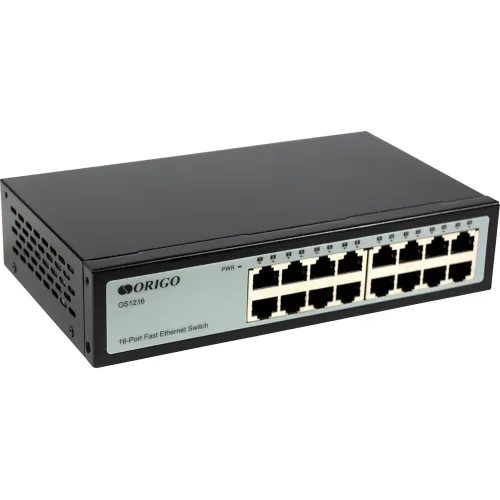 Коммутатор Origo OS1216 OS1216/A1A (L2) 16x100Мбит/с неуправляемый