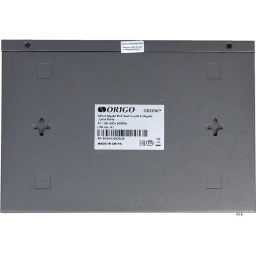Коммутатор Origo OS2210P/120W OS2210P/120W/A1A (L2+) 10x1Гбит/с 8PoE+ 120W неуправляемый