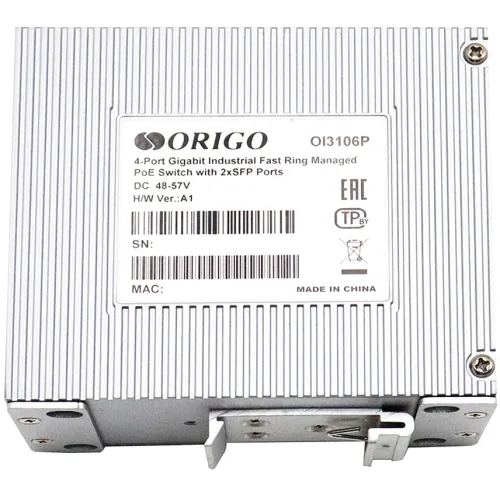 Коммутатор Origo OI3106P/60W OI3106P/60W/A1A (L2) 6x1Гбит/с 2SFP 4PoE+ 60W управляемый