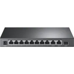 Коммутатор TP-Link TL-SL1311P (L2) 8x100Мбит/с 2x1Гбит/с 1x10Гбит/с 1SFP 8PoE+ 65W неуправляемый