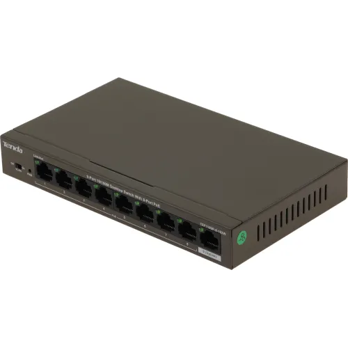 Коммутатор Tenda TEF1109P-8-102W (L2) 9x100Мбит/с 8PoE 92W неуправляемый
