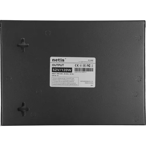 Коммутатор Netis P112GS (L2) 10x1Гбит/с 2SFP 8PoE 120W неуправляемый