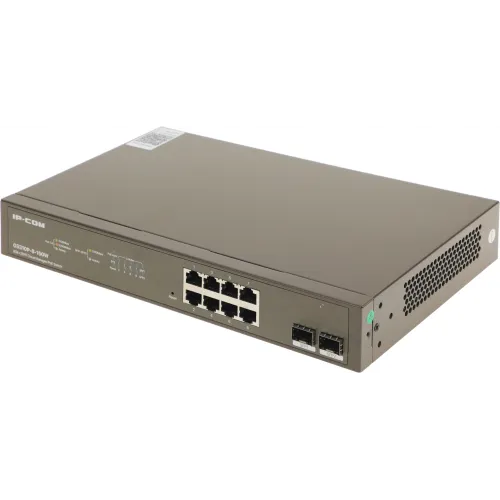 Коммутатор IP-Com G3310P-8-150W (L2) 8x1Гбит/с 2xКомбо(1000BASE-T/SFP) 2SFP 8PoE 130W управляемый