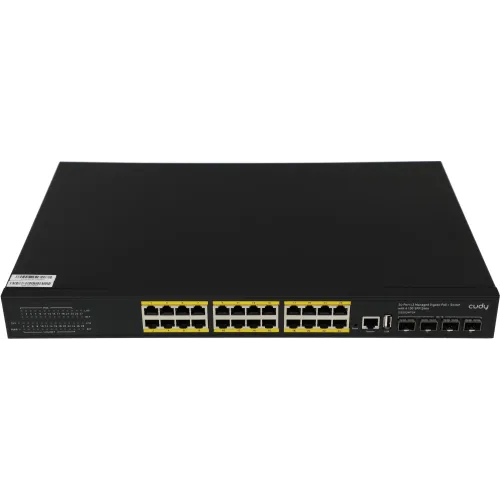 Коммутатор Cudy GS5024PS4-400W (L3) 24x1Гбит/с 4SFP+ 24PoE+ 400W управляемый