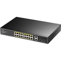 Коммутатор Cudy GS1018PS2 (L2) 18x1Гбит/с 2xКомбо(1000BASE-T/SFP) 2SFP 16PoE 200W неуправляемый
