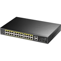 Коммутатор Cudy GS1026PS2 (L2) 26x1Гбит/с 2xКомбо(1000BASE-T/SFP) 2SFP 24PoE 300W неуправляемый