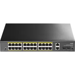 Коммутатор Cudy GS1026PS2 (L2) 26x1Гбит/с 2xКомбо(1000BASE-T/SFP) 2SFP 24PoE 300W неуправляемый