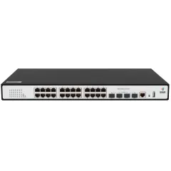 Коммутатор SNR SNR-S2989G-24TX-POE (L2+) 24x1Гбит/с 4SFP+ 24PoE 370W управляемый
