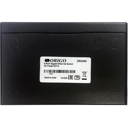 Коммутатор Origo OS2205 OS2205/A2A (L2) 5x1Гбит/с неуправляемый