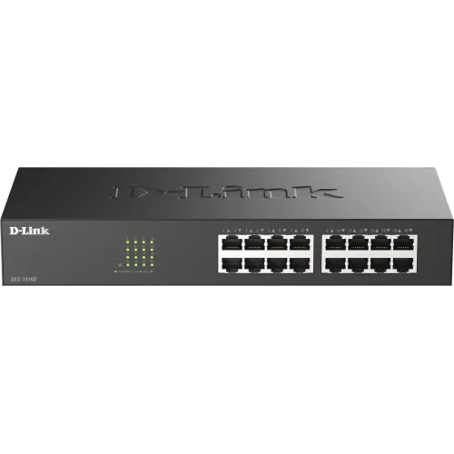 Коммутатор D-Link DES-1016D DES-1016D/I1A (L2) 16x100Мбит/с неуправляемый