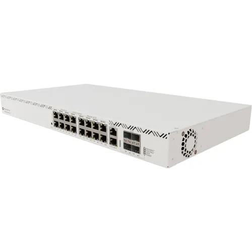 Коммутатор MikroTik CRS320-8P-8B-4S+RM (L3) 16x1Гбит/с 4xКомбо(10GBase-T/SFP+) 4SFP+ 16PoE 963W управляемый