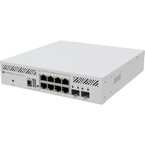 Коммутатор MikroTik CRS310-8G+2S+IN (L3) 8x2.5Гбит/с 2SFP+ управляемый