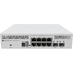 Коммутатор MikroTik CRS310-8G+2S+IN (L3) 8x2.5Гбит/с 2SFP+ управляемый