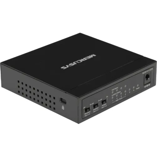 Коммутатор Mercusys MS106P (L2) 6x100Мбит/с 4PoE+ 67W неуправляемый
