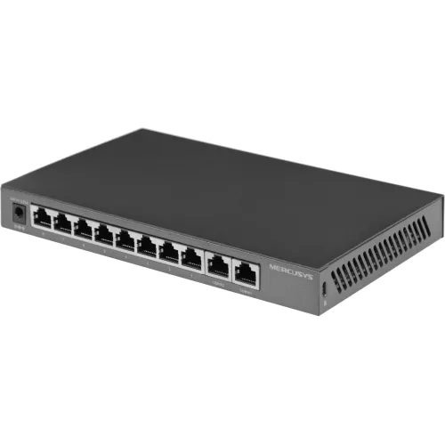 Коммутатор Mercusys MS110GMP (L2) 10x1Гбит/с 8PoE+ 111W неуправляемый