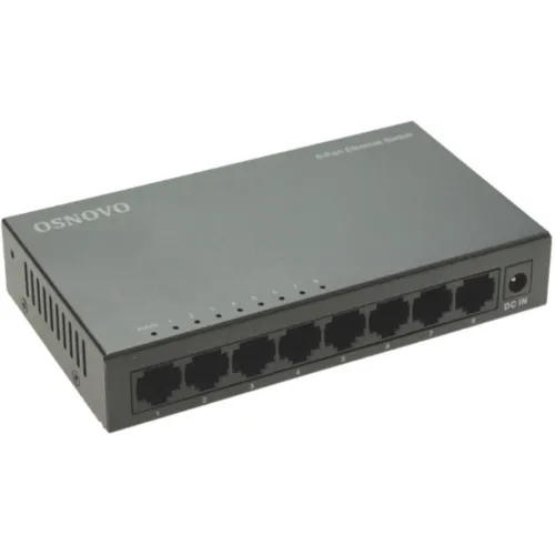 Коммутатор Osnovo SW-8F (L2) 8x100Мбит/с неуправляемый