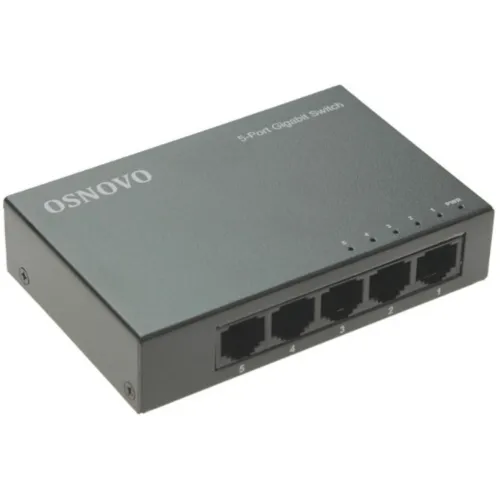 Коммутатор Osnovo SW-5G (L2) 5x1Гбит/с неуправляемый