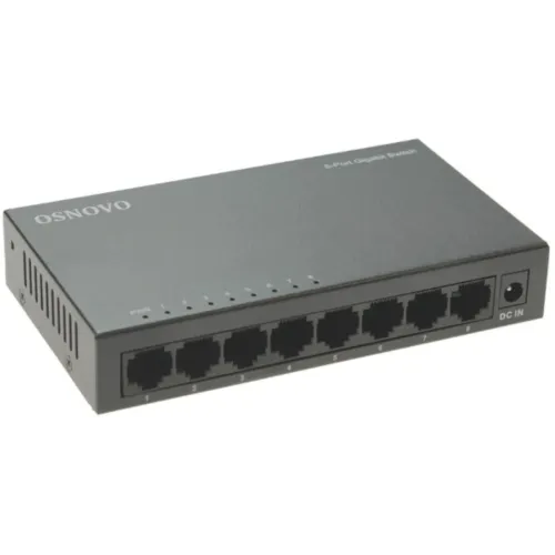 Коммутатор Osnovo SW-8G (L2) 8x1Гбит/с неуправляемый
