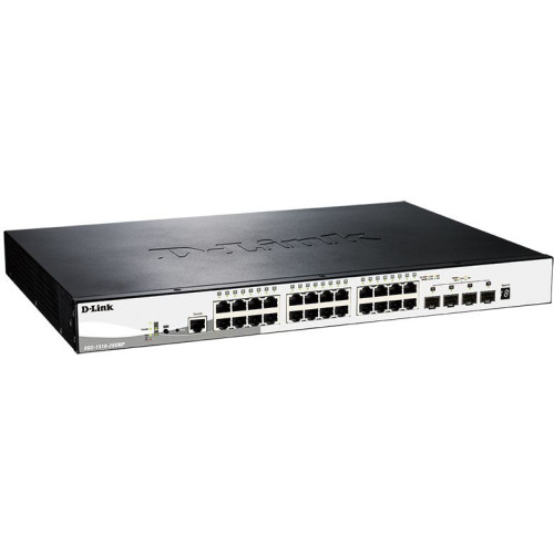Коммутатор D-Link DGS-1510-28XMP/A1A 24x1Гбит/с 4xКомбо(10GBase-T/SFP+) 4SFP+ 24PoE+ 370W управляемый