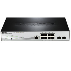 Коммутатор D-Link DGS-1210-10P/ME/A1A 8x1Гбит/с 2SFP 8PoE управляемый