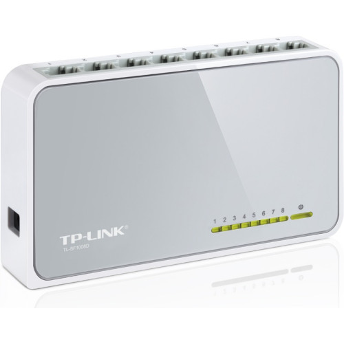 Коммутатор TP-Link TL-SF1008D (L2) 8x100Мбит/с неуправляемый