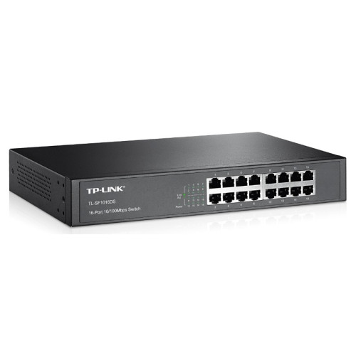 Коммутатор TP-Link TL-SF1016DS (L2) 16x100Мбит/с неуправляемый