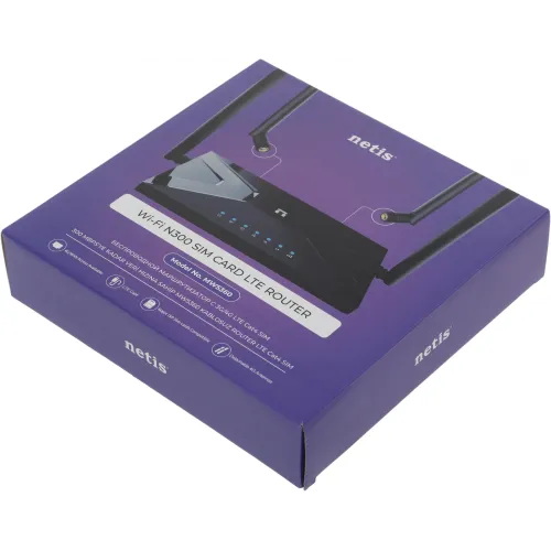 Роутер беспроводной Netis MW5360 N300 10/100BASE-TX/4G cat.4 черный