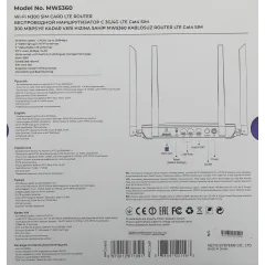 Роутер беспроводной Netis MW5360 N300 10/100BASE-TX/4G cat.4 черный