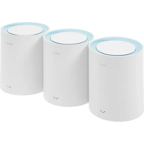 Бесшовный Mesh роутер Cudy M1200 (M1200(3-PACK)) AC1200 10/100BASE-TX белый (упак.:3шт)