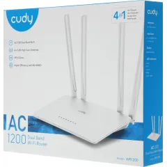 Роутер беспроводной Cudy WR1200 AC1200 10/100BASE-TX белый