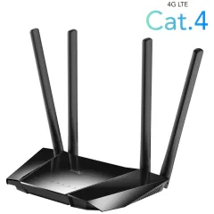 Роутер беспроводной Cudy LT400 N300 10/100BASE-TX/4G cat.4 черный