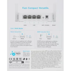 Роутер беспроводной Cudy WR300 N300 10/100BASE-TX/Wi-Fi белый