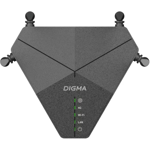 Роутер беспроводной Digma DWR-N302LTE N300 10/100BASE-TX/3G/4G cat. 4 черный