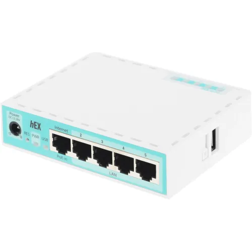 Маршрутизатор MikroTik hEX refresh (E50UG) 10/100/1000BASE-TX белый