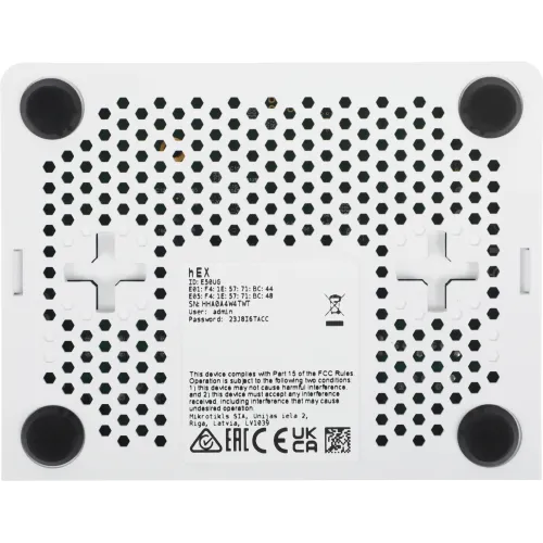Маршрутизатор MikroTik hEX refresh (E50UG) 10/100/1000BASE-TX белый