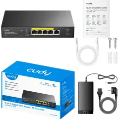 Контроллер Cudy C200P 10/100/1000BASE-TX черный