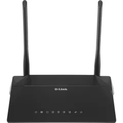 Роутер беспроводной D-Link DSL-224 N300 10/100BASE-TX черный