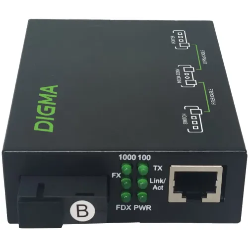 Медиаконвертер Digma DMC-1G53-20B