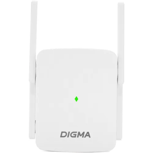 Повторитель беспроводного сигнала Digma D-WR310 (D-WR310V2) N300 Wi-Fi белый