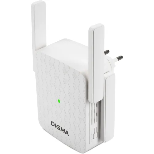 Повторитель беспроводного сигнала Digma D-WR310 (D-WR310V2) N300 Wi-Fi белый