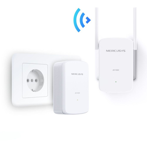 Сетевой адаптер HomePlug AV Mercusys MP510 KIT AV1000 Gigabit Ethernet (ант.внеш.несъем.) 2ант. (упак.:2шт)