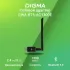 Сетевой адаптер Wi-Fi + Bluetooth Digma DWA-BT5-AC1300E AC1300 USB 3.0 (ант.внеш.съем) 1ант.