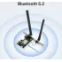 Сетевой адаптер Wi-Fi + Bluetooth Mercusys MA80XE AX3000 PCI Express (ант.внеш.несъем.) 2ант.