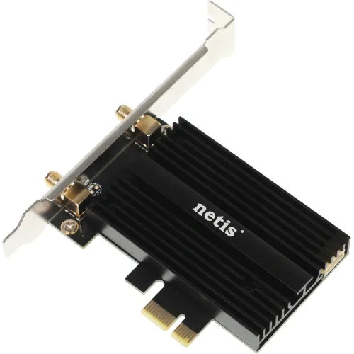 Сетевой адаптер Wi-Fi + Bluetooth Netis F2 АХ5400 PCI Express (ант.внеш.съем) 2ант.